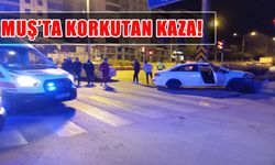 Muş’ta gece saatlerinde korkutan kaza