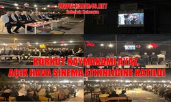 Korkut’un Yedipınar Köyü'nde açık hava sineması keyfi
