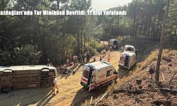 Kazdağları’nda Tur Minibüsü Devrildi: 11 Kişi Yaralandı