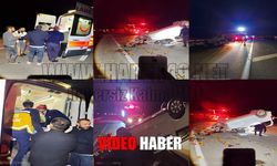 Muş-Bingöl karayolunda trafik kazası: Bir araç ters döndü