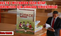 Muş’ta 1 milyon 139 bin ders kitabı yeni dönem için okul sıralarında