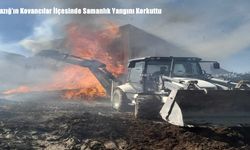 Elazığ’ın Kovancılar İlçesinde Samanlık Yangını Korkuttu