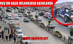 Muş’un ağustos ayı kaza bilançosu açıklandı