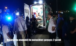 Otomobil ile Motosiklet Çarpıştı: 2 Kişi Yaralandı