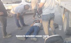 Malatya’da Kamyon ile Motosiklet Çarpıştı: 1 Yaralı