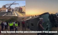 Şanlıurfa’da yolcu otobüsü devrildi: 27 yaralı