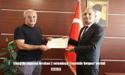 Elazığ’da Sigarayı Bırakan Vatandaşlara Teşekkür Belgesi Verildi
