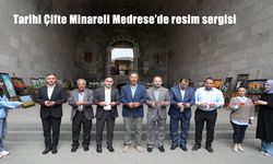 Tarihi Çifte Minareli Medrese’de Fesih Özyurt’un 15’inci Kişisel Resim Sergisi Açıldı