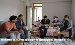 Bingöl’de Kaymakam Güzel’den Evde Eğitim Gören Öğrenciye Anlamlı Ziyaret