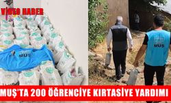 Muş'ta 200 öğrenciye kırtasiye yardımı desteği