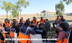Ağrı’da AFAD Gönüllüleri Afet Farkındalığı İçin Yarıştı