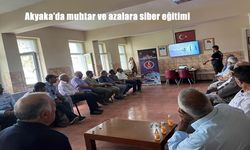 Kars’ın Akyaka İlçesinde Muhtar ve Azalara Siber Dolandırıcılık Eğitimi Verildi