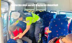 Erzurum Jandarmasından Okul Servis ve Çevre Denetimi
