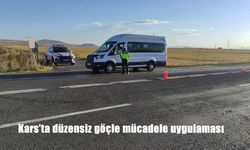Kars’ta Düzensiz Göçle Mücadele İçin Büyük Jandarma Uygulaması Düzenlendi