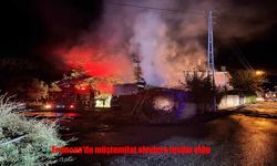 Erzincan’da müştemilatta yangın paniği