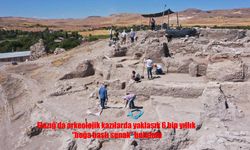Elazığ’da 6 Bin Yıllık Boğa Başlı Sunak Gün Yüzüne Çıkarıldı