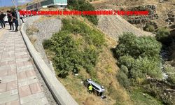 Otomobil 15 metrelik şarampole uçtu: 2 yaralı
