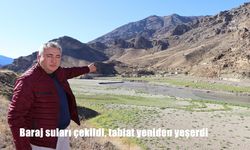 Erzurum’da Baraj Suları Çekildi, Doğa Yeniden Yeşerdi