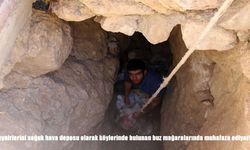 Erzincan Kemah’ta Buz Mağaralarında Peynir Saklama Geleneği Yaşatılıyor