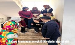 Patnos Kaymakamı ve eşi ADEM evlerini ziyaret etti
