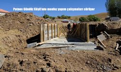 Patnos Gündüz Köyü’nde menfez yapım çalışmaları sürüyor