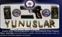 Bingöl’de ruhsatsız tabanca ele geçirildi