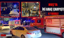 Muş’ta gece yarısı trafik kazası: 4 kişi yaralandı