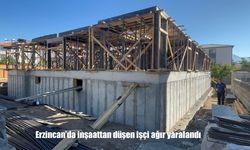 Erzincan’da bir işçi inşaattan düşerek ağır yaralandı