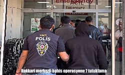 Hakkâri Merkezli Yasa Dışı Bahis Operasyonunda 7 Tutuklama