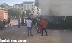 Elazığ’da market deposunda çıkan yangın söndürüldü