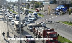 Malatya’da Sivil Ekip Aracı ile Jandarma Aracı Çarpıştı, Trafik Kilitlendi