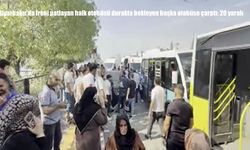 Diyarbakır’da freni patlayan halk otobüsü durağa daldı: 20 yaralı