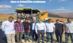 Akkuş ve Çetintaş Yolunda Asfalt Çalışmaları Sürüyor