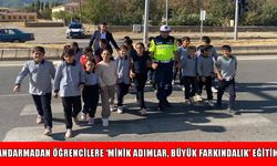 Muş’ta jandarmadan öğrencilere trafik eğitimi