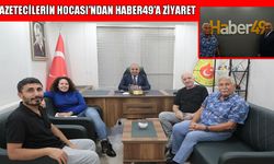 Gazetecilerin hocası Suat Gezgin, Haber49'u ziyaret etti