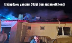 Elazığ’da Ev Yangını: 3 Kişi Dumandan Etkilendi