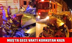 Muş-Bitlis kara yolunda otomobil ile traktör çarpıştı: 1 yaralı