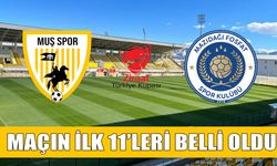 Muşspor- Mazıdağı Fosfat Spor maçının ilk 11'leri belli oldu