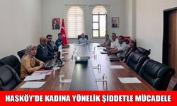 Hasköy’de kadına şiddetle mücadele toplantısı düzenlendi