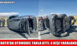 Varto’da korkutan kaza: Otomobil takla attı, 4 yaralı