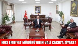 Muş'un yeni Emniyet Müdürü Kuzudişli, Vali Çakır’ı ziyaret etti