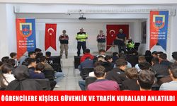 Muş’ta jandarmadan öğrencilere güvenlik ve trafik eğitimi