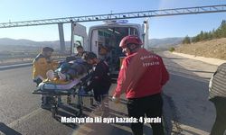 Malatya’da iki ayrı trafik kazası: 4 yaralı