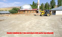 Eleşkirt Abdiköy’de Kilit Parke Çalışması Tamamlandı: 2 Bin Metrekarelik Yol Yenilendi