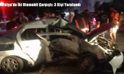 Malatya’da İki Otomobil Çarpıştı: 3 Kişi Yaralandı