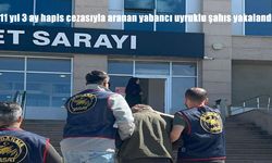 11 yıl 3 ay hapis cezasıyla aranan yabancı uyruklu şahıs yakalandı