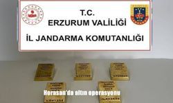 Horasan’da altın operasyonu