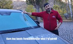 Kars buz kesti: Termometreler eksi 7'yi gördü