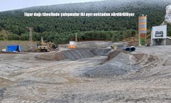 Ilgar Dağı tünelinde çalışmalar iki ayrı noktadan sürdürülüyor
