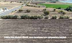 Fransa'dan köyüne döndü, sera kurulumu için çalışmalara başladı